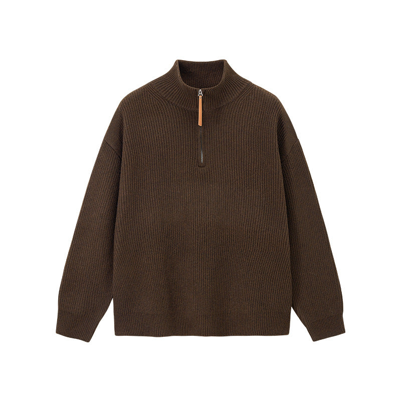 Women's Atlas Women's Quarter-Zip in Camel | Invictora.com