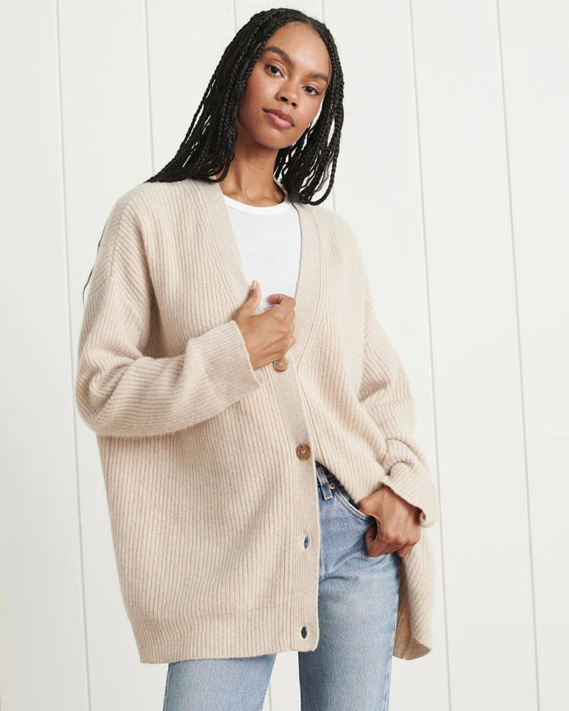 Women's Oversized Cocoon Layering Cardigan