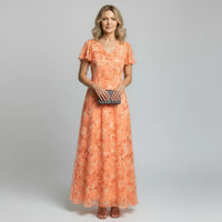 Women's Floral Maxi Dress – Soft Chiffon Feel