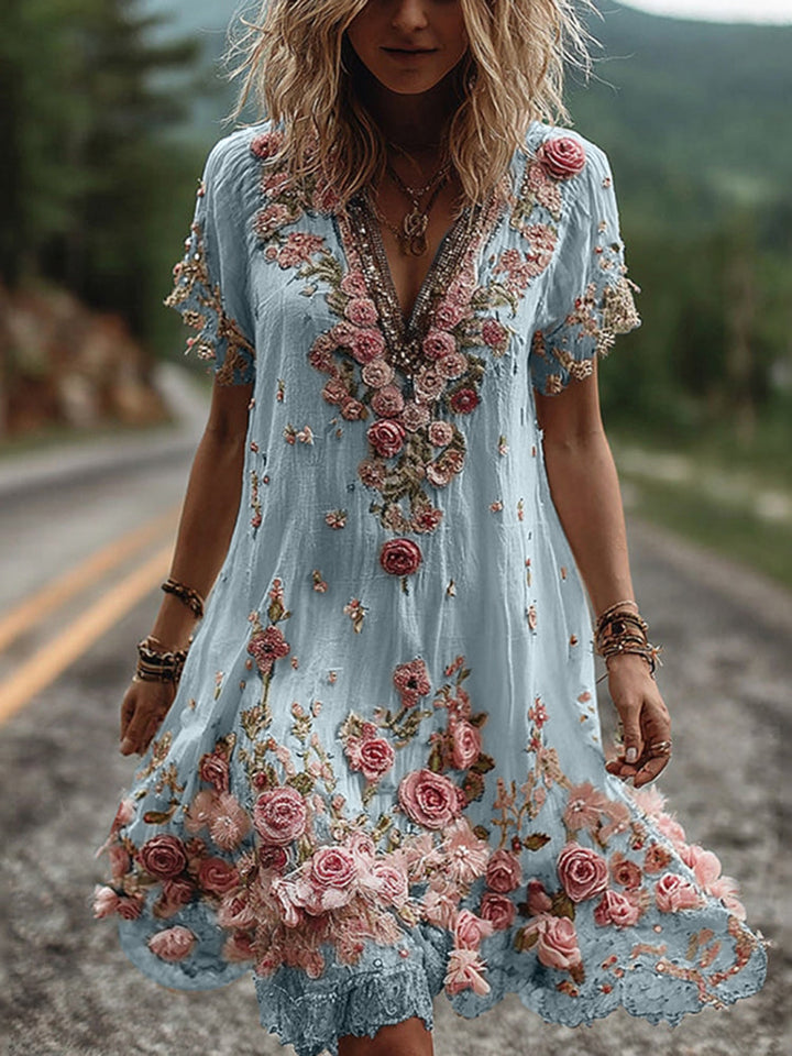 Women's Ruby Embroidered Dress product image | Invictora.com