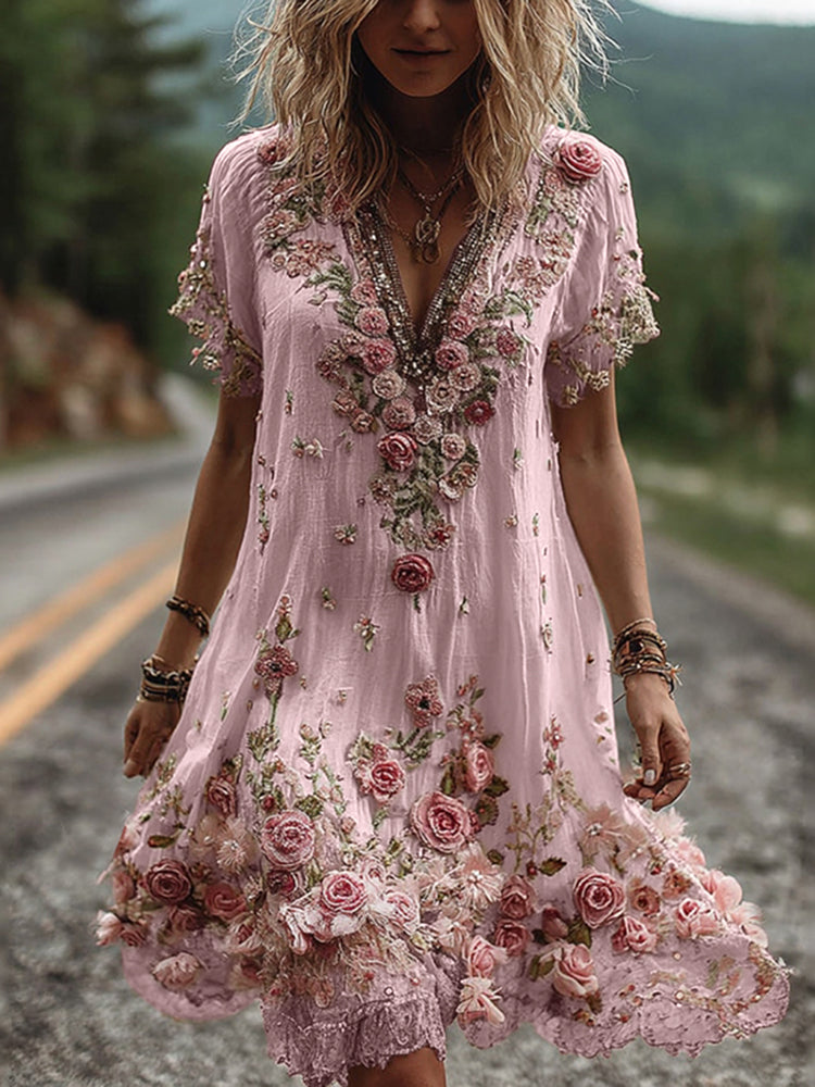 Women's Ruby Embroidered Dress product image | Invictora.com