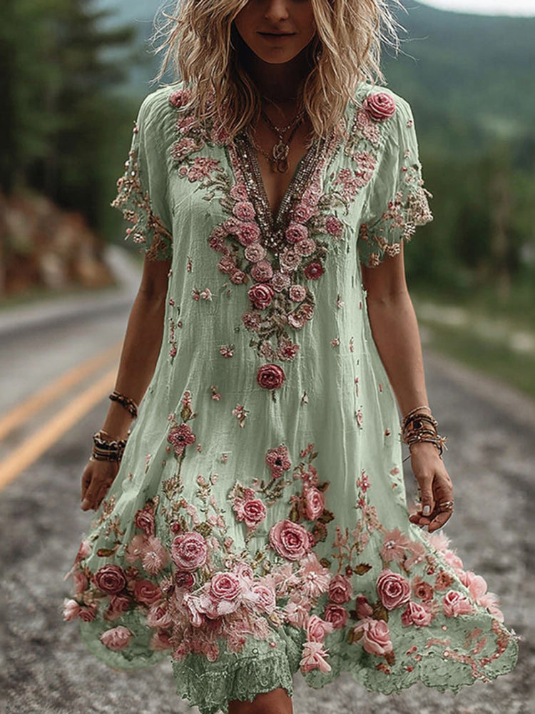 Women's Ruby Embroidered Dress product image | Invictora.com
