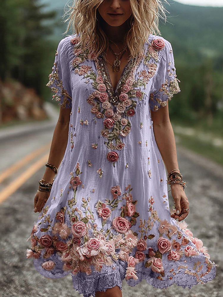 Women's Ruby Embroidered Dress product image | Invictora.com