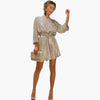 Women's Dress – Rhinestone Belted Christmas Party Cocktail