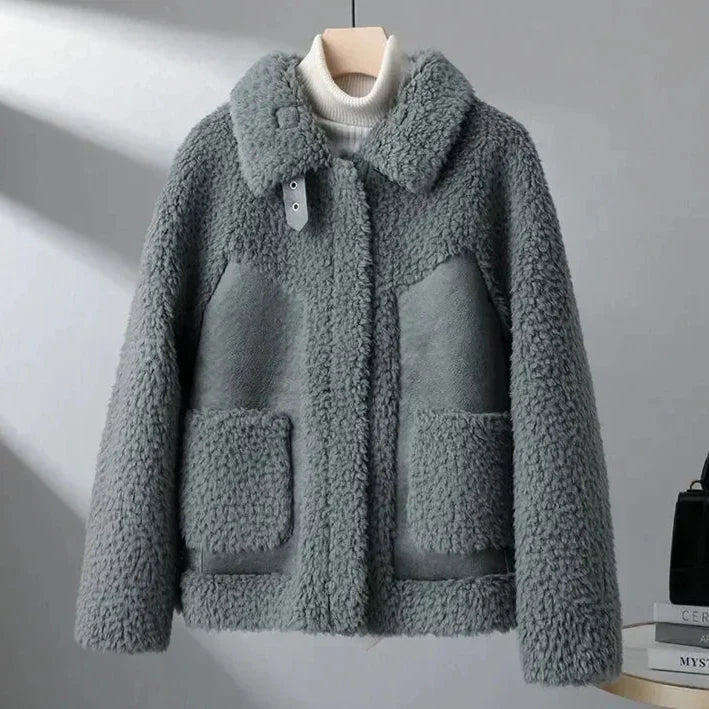Women's Sofia Fleece Jacket in Camel | Invictora.com