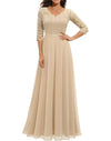 Women's Maxi Dress – Lace Christmas Party