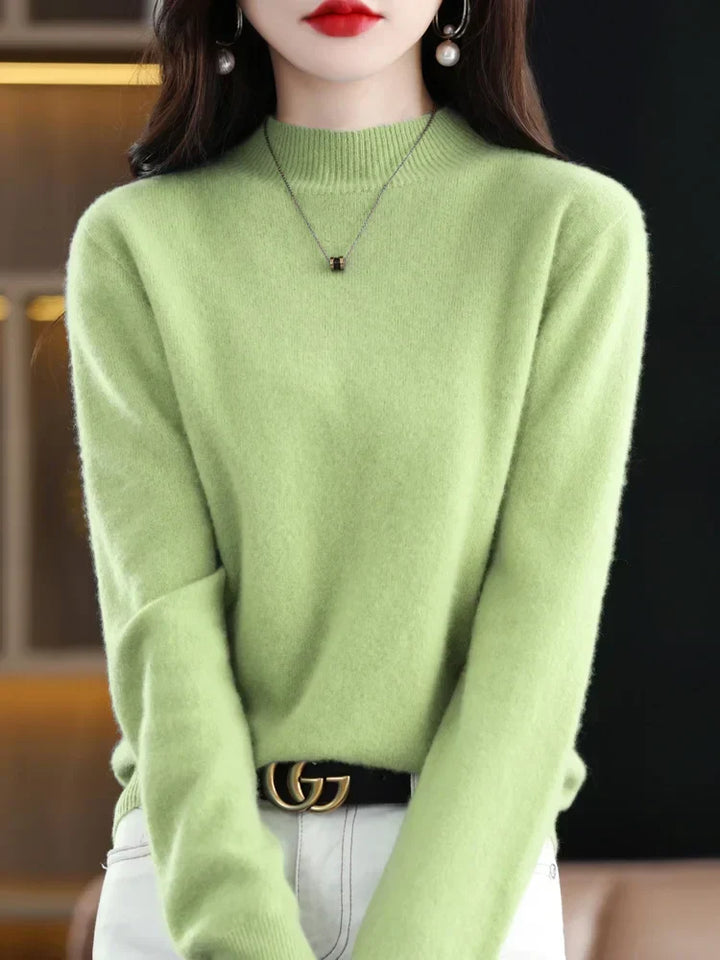 Women's Jumper – Ribbed Mock Neck