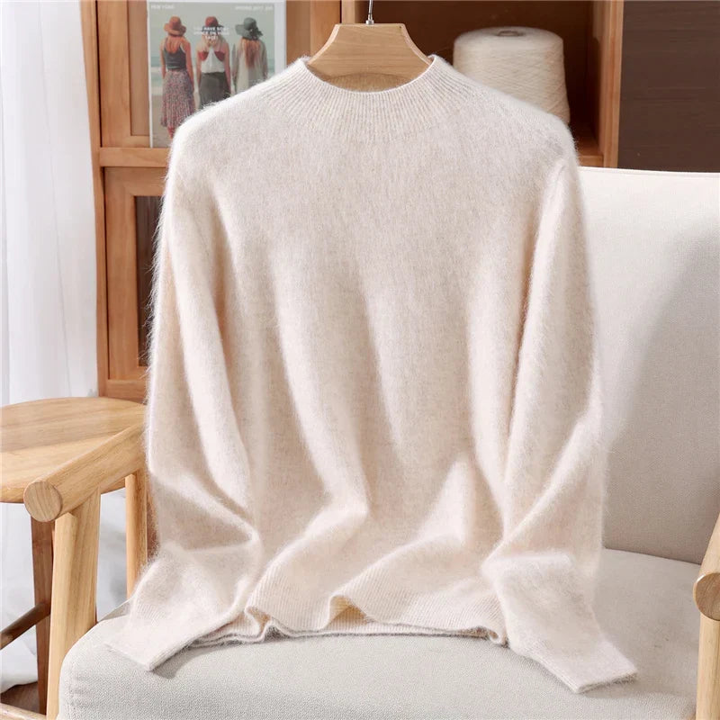 Women's Aurielle Cashmere Soft Knit in Blue | Invictora.com