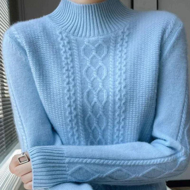 Women's Fluffonia Turtleneck in Pink | Invictora.com