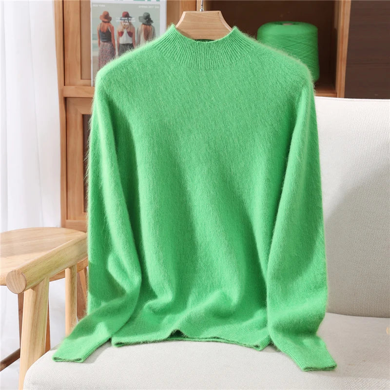 Women's Aurielle Cashmere Soft Knit in Blue | Invictora.com
