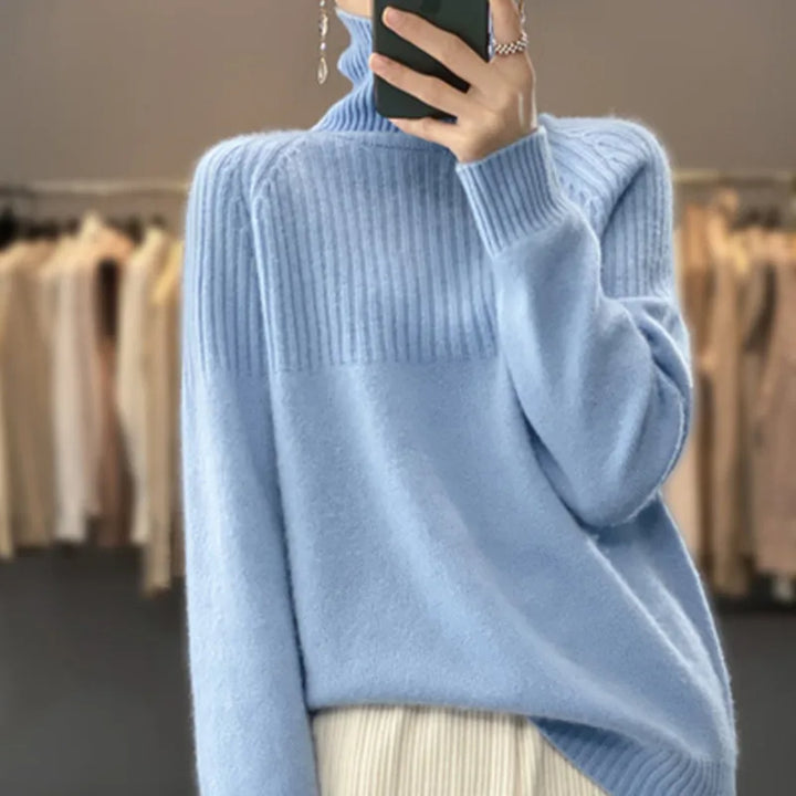 Women's Aria Ribbed Turtleneck | Invictora.com