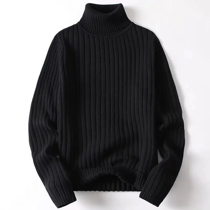 Women's Asher Ribbed Turtleneck in Blue | Invictora.com