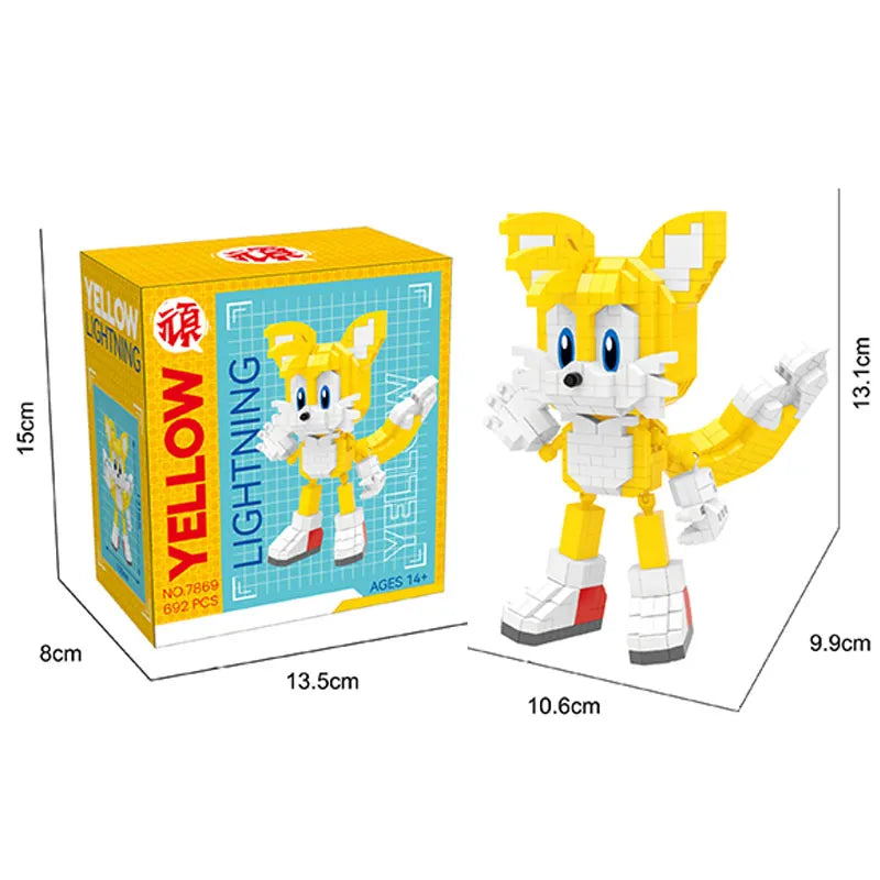 Figurine Blocs de Construction Sonic