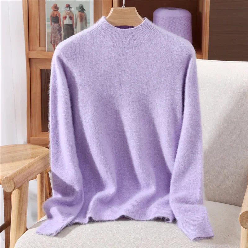 Women's Aurielle Cashmere Soft Knit in Blue | Invictora.com