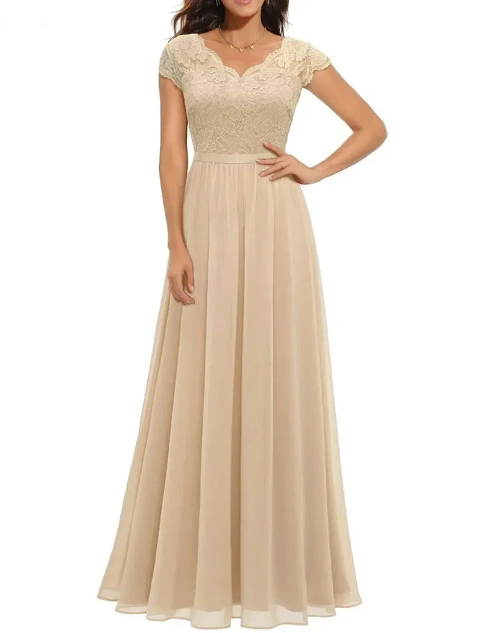 Women's Maxi Dress – Lace Christmas Party