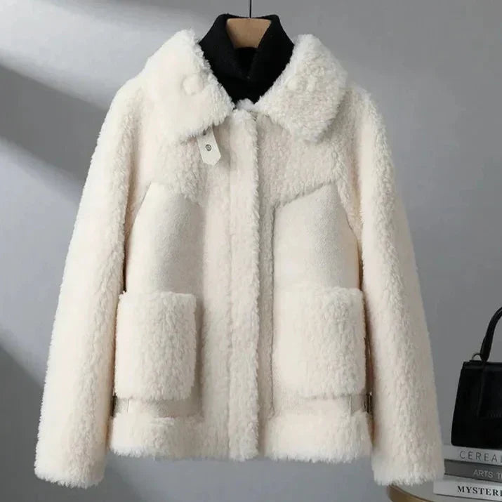 Women's Sofia Fleece Jacket in Camel | Invictora.com