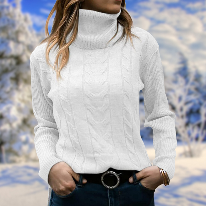Women's Jumper – Fitted Turtleneck Knit
