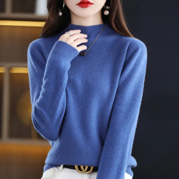 Women's Jumper – Ribbed Mock Neck