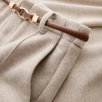 Women's Aveline Wool Straight-Leg Trousers