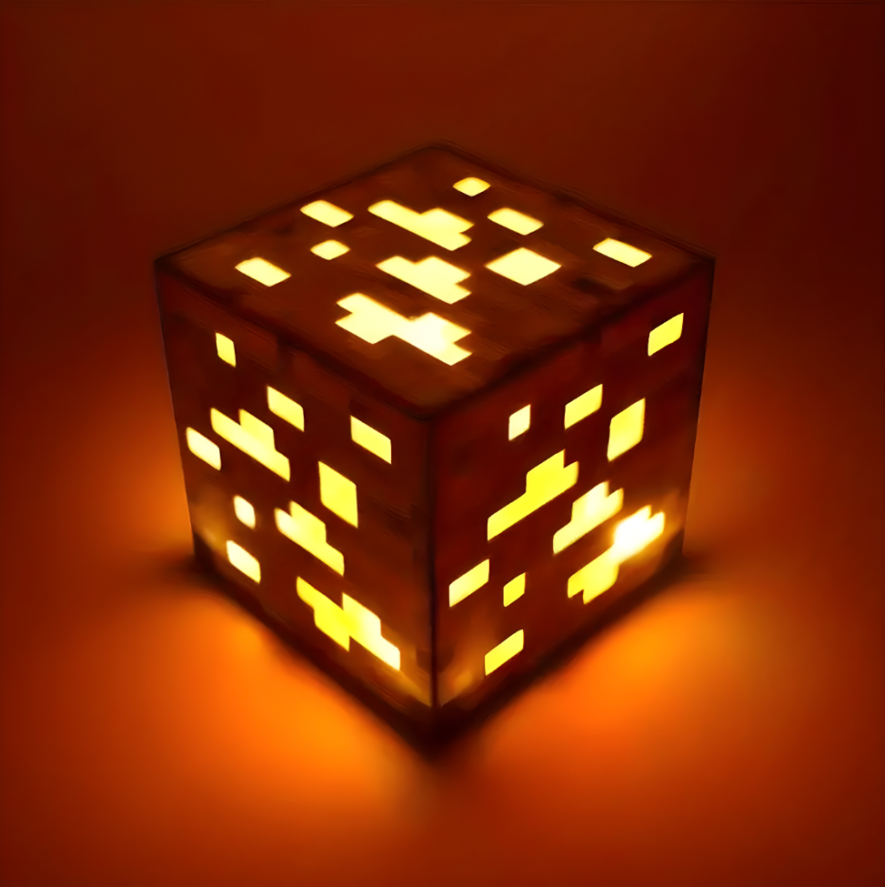 Lampe Bloc de Minerai Minecraft