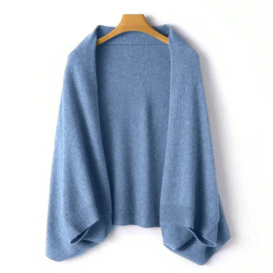 Women's Aurelia Wool Shawl in Cream | Invictora.com