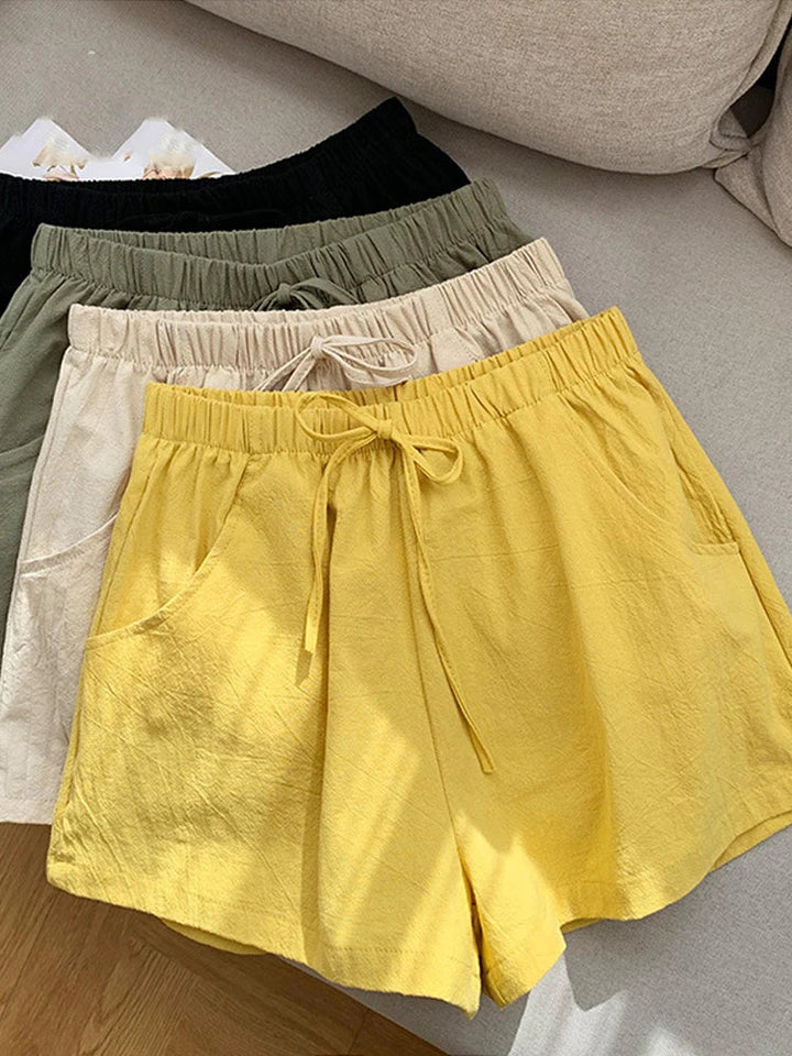 Women's Allison - Relaxed Cotton Blend Summer Shorts product image | Invictora.com