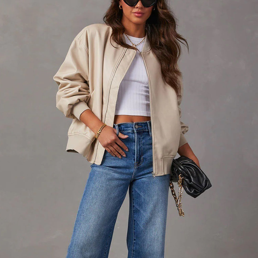 Women's Liv Leather Jacket | Invictora.com