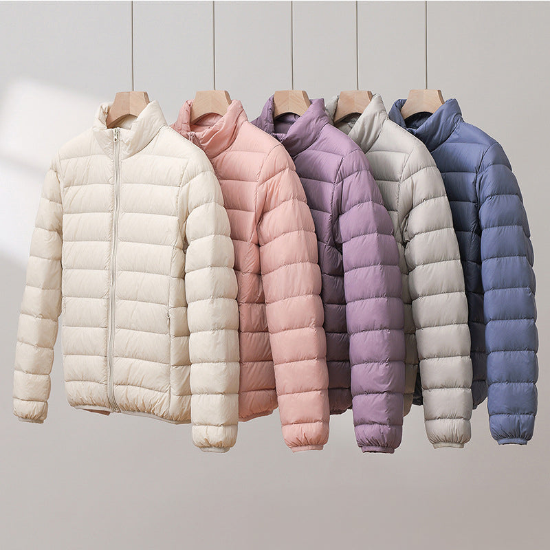Women's Elara Quilted Puffer in Lavender | Invictora.com