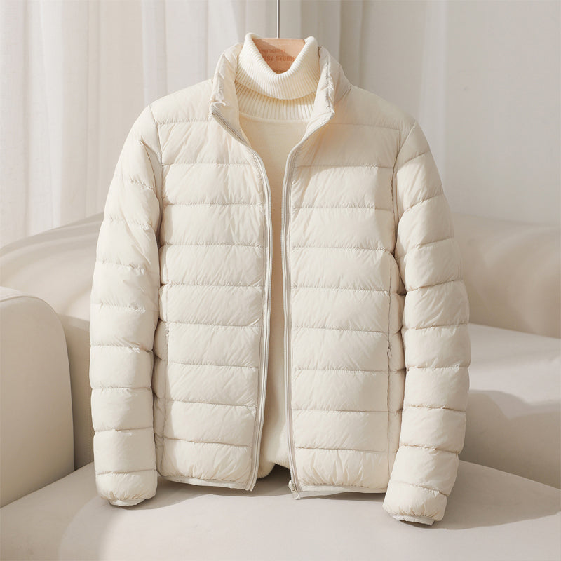 Women's Elara Quilted Puffer in Lavender | Invictora.com