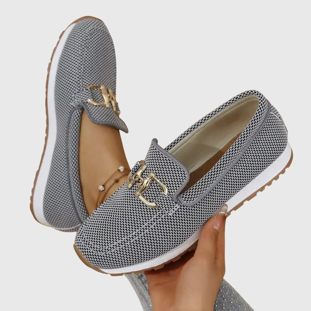 Women's Comfort Loafers – Lightweight Breathable Slip-Ons in Blue | Invictora.com