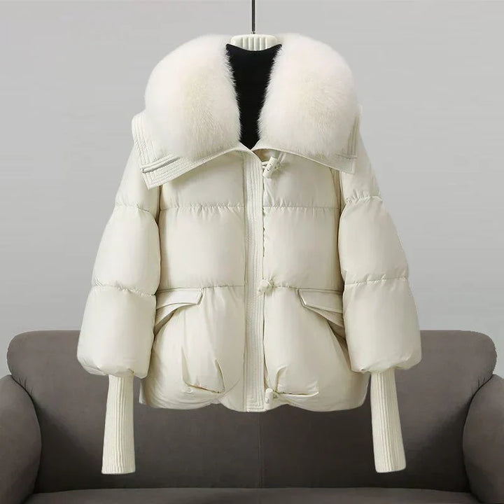 Women's Indi - Elegant coat in White | Invictora.com