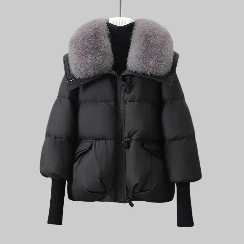 Women's Indi - Elegant coat in Black | Invictora.com