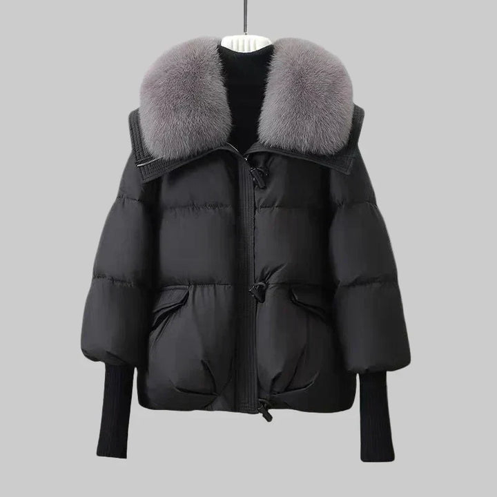 Women's Indi - Elegant coat in Black | Invictora.com