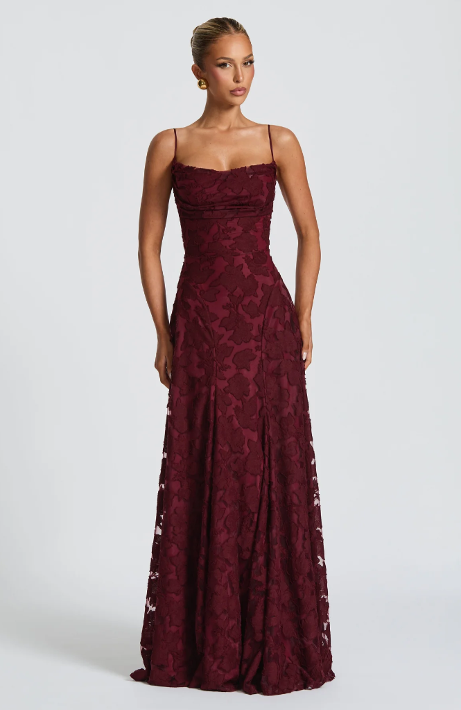 Women's Selvira - Elegant Lace Maxi Evening Dress product image | Invictora.com