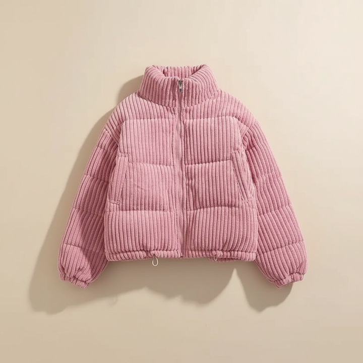 Women's Zurich Quilted Puffer Jacket in Black | Invictora.com