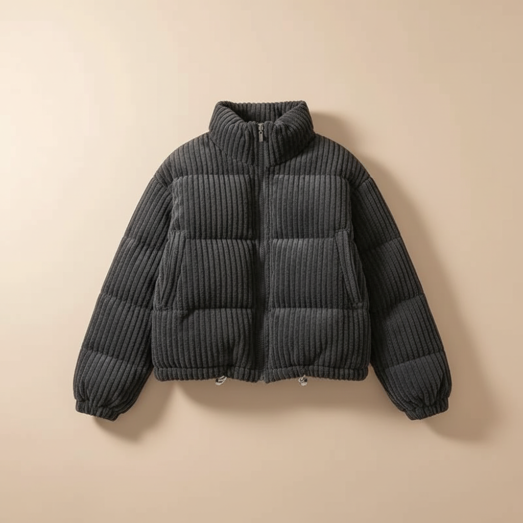 Women's Zurich Quilted Puffer Jacket in Black | Invictora.com