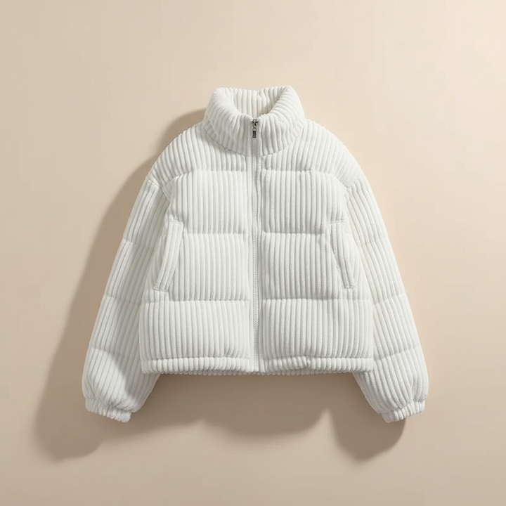 Women's Zurich Quilted Puffer Jacket in Black | Invictora.com