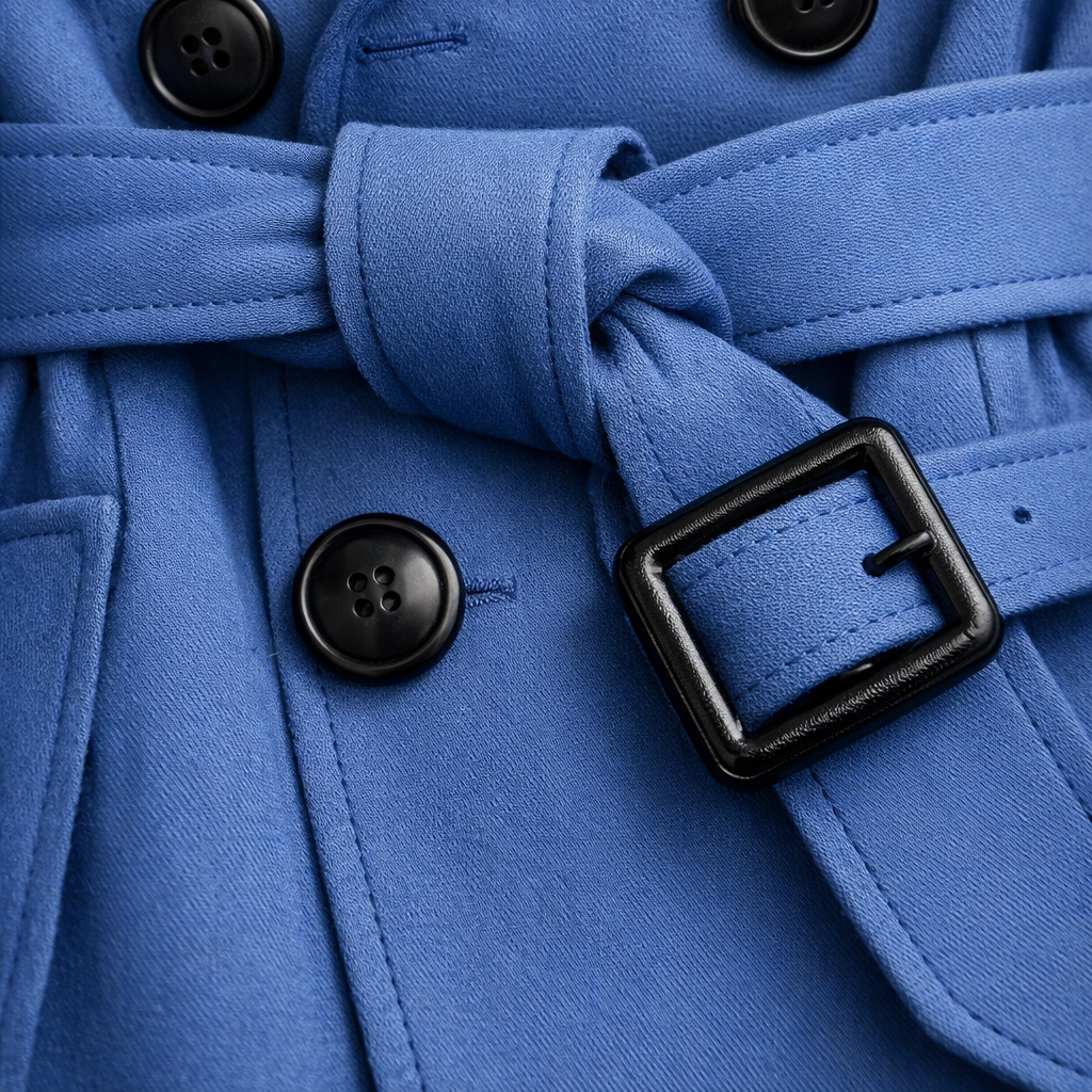 Women's Belted Trench Coat – Tailored Long Fit in Beige | Invictora.com