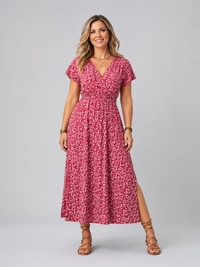 Women's Floral Maxi Dress – Flowing Summer Style