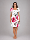 Women's Floral Ruffle Mini Dress - Layered Short Sleeve Style product image | Invictora.com