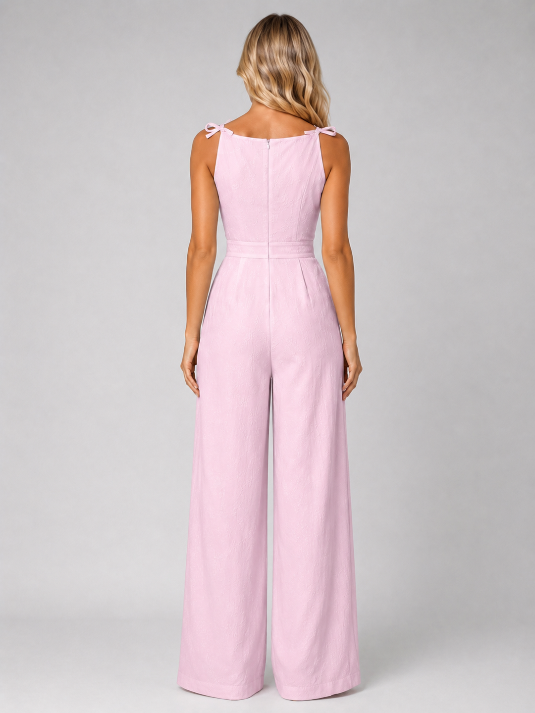 Women's Jacquard Wide Leg Jumpsuit - Summer Occasion Style product image | Invictora.com