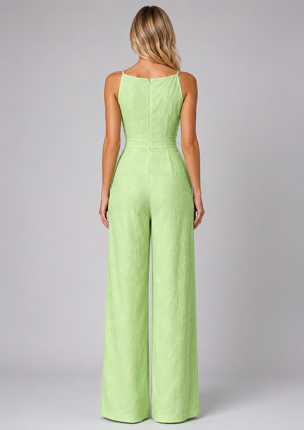 Women's Jacquard Wide Leg Jumpsuit - Summer Occasion Style product image | Invictora.com