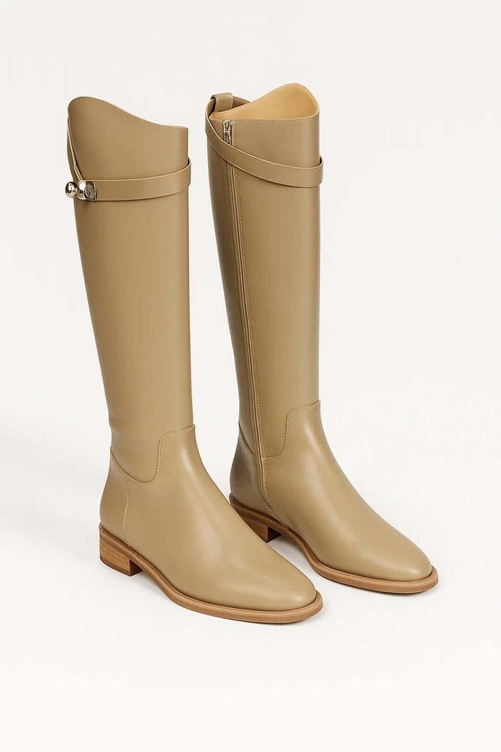 Women's Knee-High Boots - Buckle Detail product image | Invictora.com