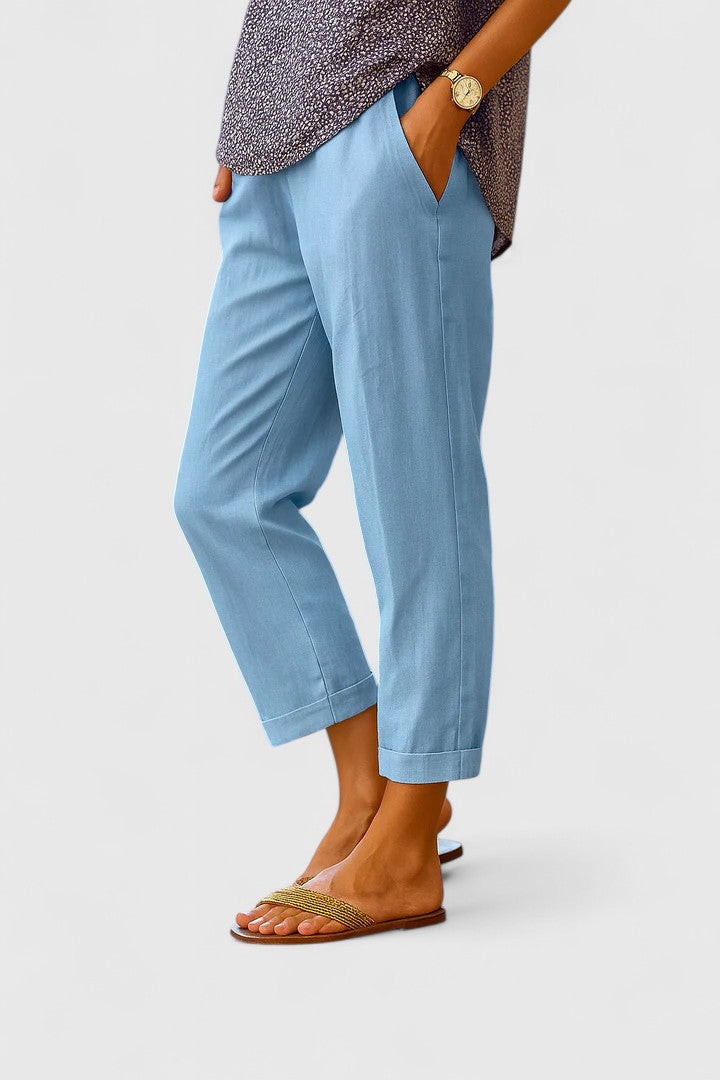 Women's Relaxed Summer Trousers - Lightweight Comfort product image | Invictora.com