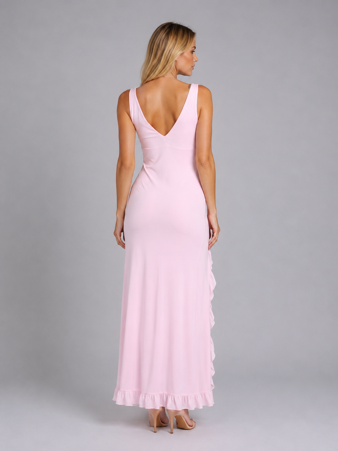 Women's Bernadette Ruffle Maxi Dress product image | Invictora.com