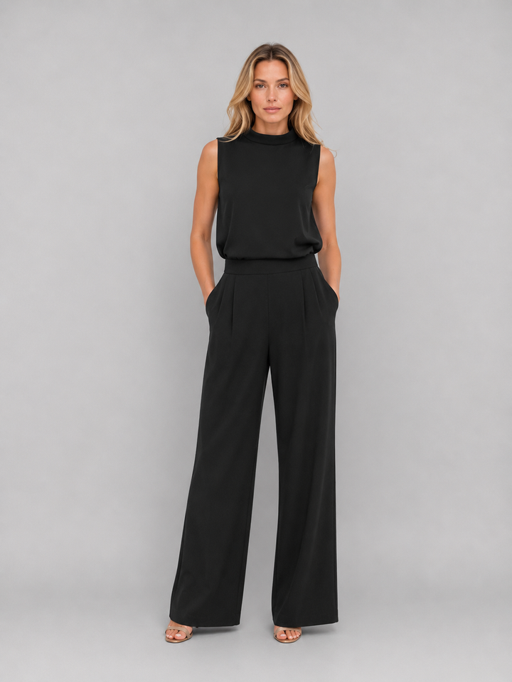 Women's Sleeveless Wide Leg Co-Ord Set - Casual Two-Piece Outfit product image | Invictora.com