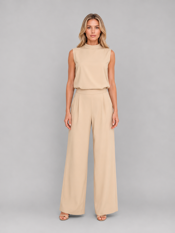 Women's Sleeveless Wide Leg Co-Ord Set - Casual Two-Piece Outfit product image | Invictora.com