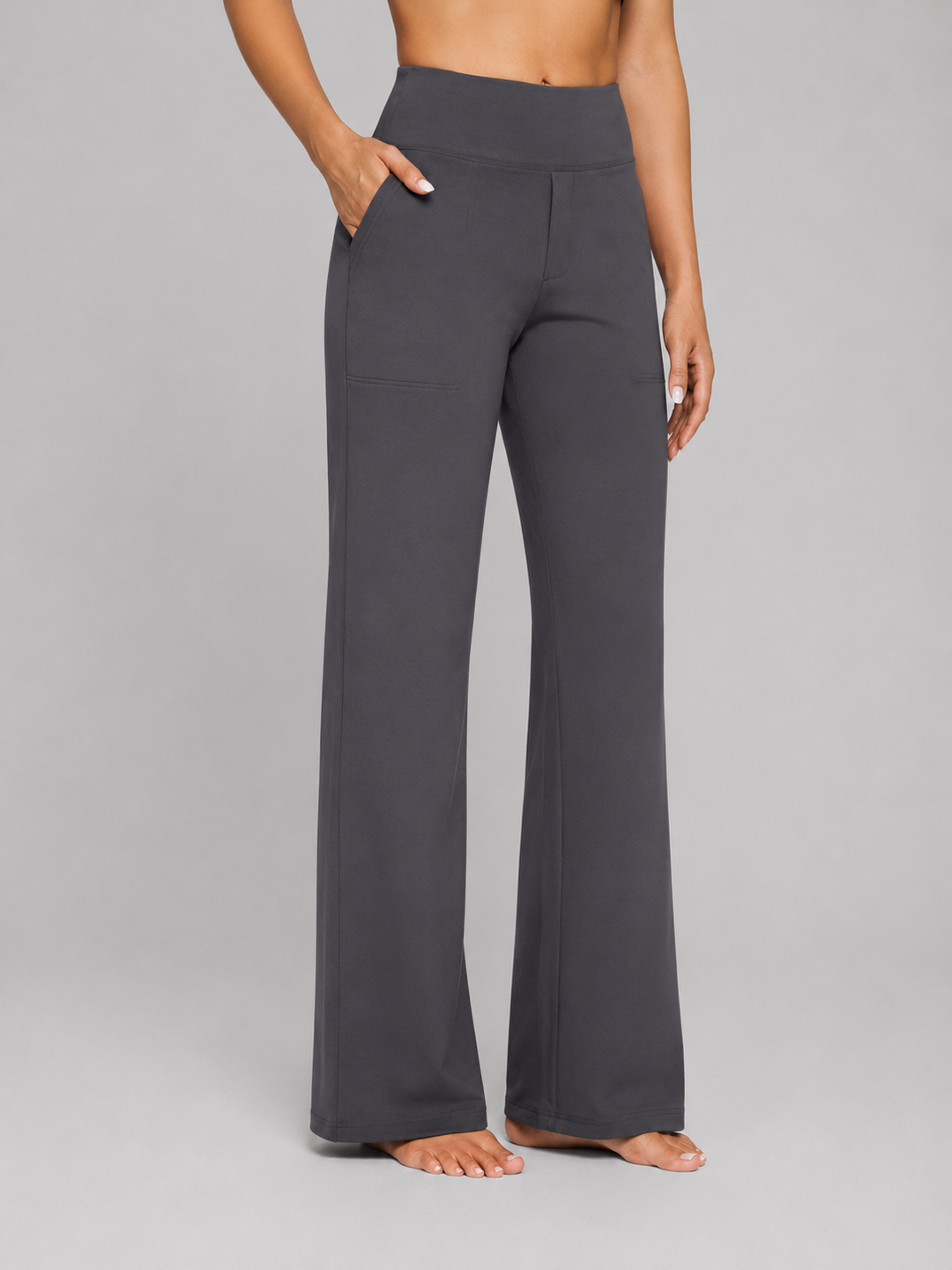 Women's Rosalind Stretch Pants in Taupe | Invictora.com