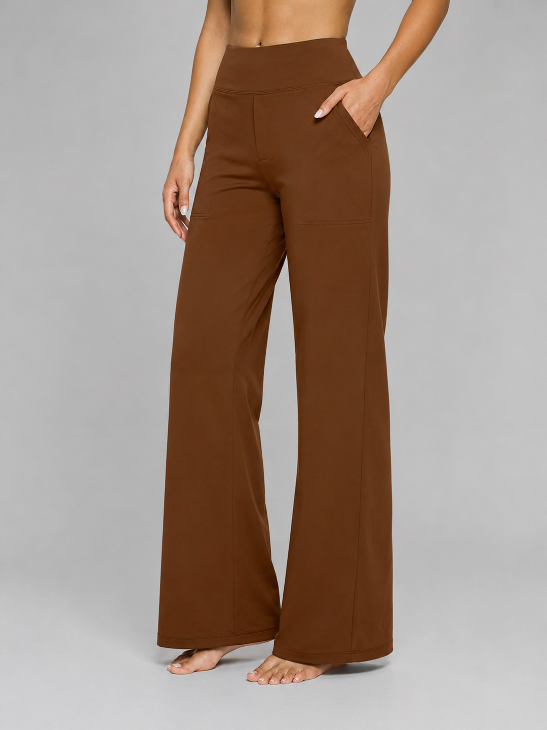 Women's Rosalind Stretch Pants in Black Gray | Invictora.com