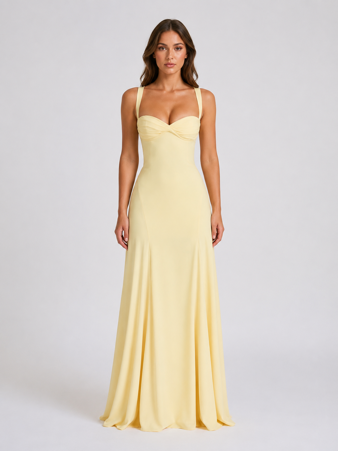 Women's Sweetheart Neck Maxi Dress - Wedding Guest Gown product image | Invictora.com